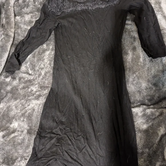 sachin and babi light blue dress Plus Size Midi Dress 3/4 Sleeve Crew Neck